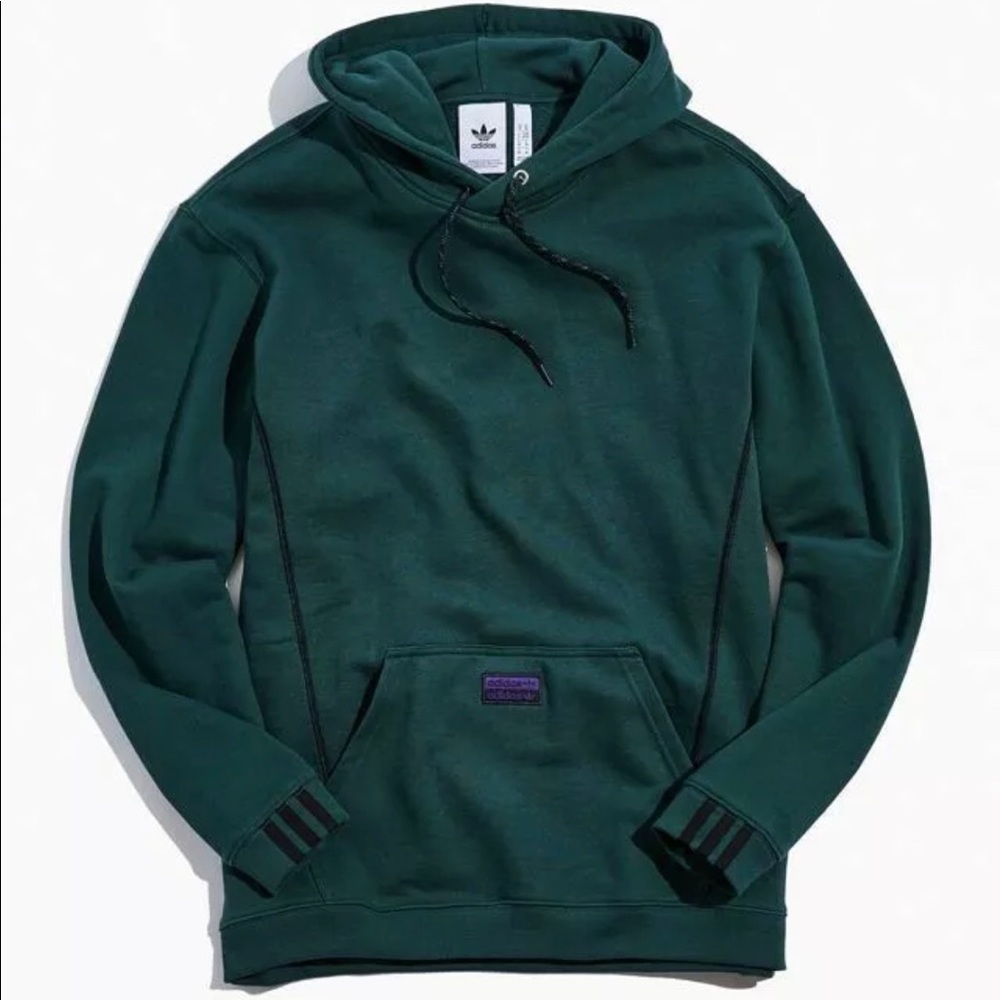 adidas Medium Originals Men's D GRP HOODY AOP Mineral Green Sweatshirt  GD9320